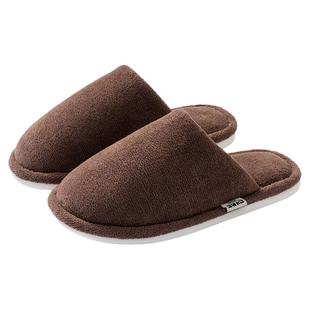 日式棉拖鞋男士秋冬季2025新款室内家居保暖加绒防滑防臭拖鞋男式