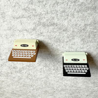 Creative card slot thumbtacks that do not damage photos, retro wooden typewriters, cork boards, felt boards, photo walls, decorative thumbtacks thumbnail 3