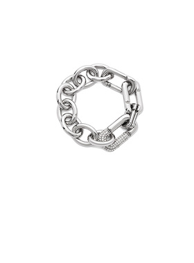 【礼物】MARC JACOBS/莫杰 MJ 金属泡泡人造水晶字母设计手链