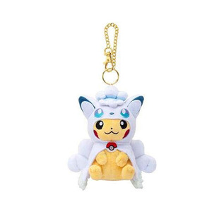 日本正版pokemon宝可梦冰六尾火六尾皮卡丘公仔玩偶毛绒包包挂件
