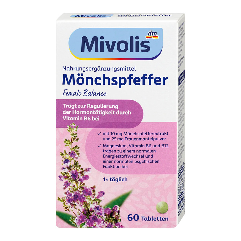 德国Mivolis维生素B6圣洁莓片