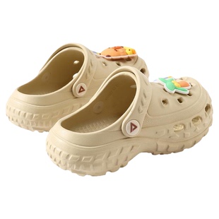 匹克儿童洞洞鞋男童拖鞋小孩新款2026大童外穿防滑软底大童沙滩鞋