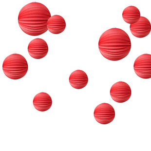 2026马年新年元旦节美陈店铺橱窗珠宝店商场装饰布置红色灯笼吊饰