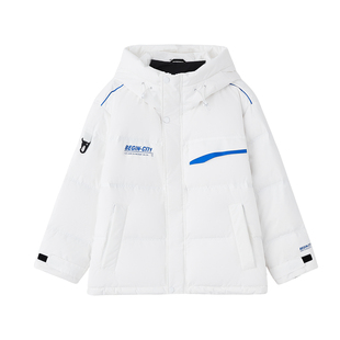 2023年新款冬装轻盈软糯短款学生外套小个子时尚白色黑色羽绒服女