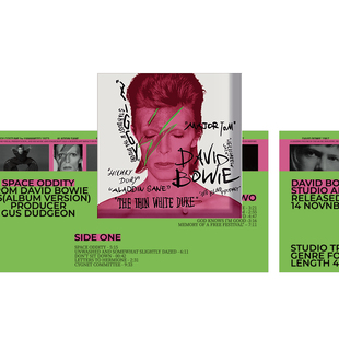 物色时差「假专辑」原创大卫鲍伊David Bowie摇滚音乐磁贴冰箱贴