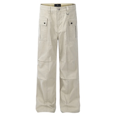 SREK美式复古多口袋工装裤