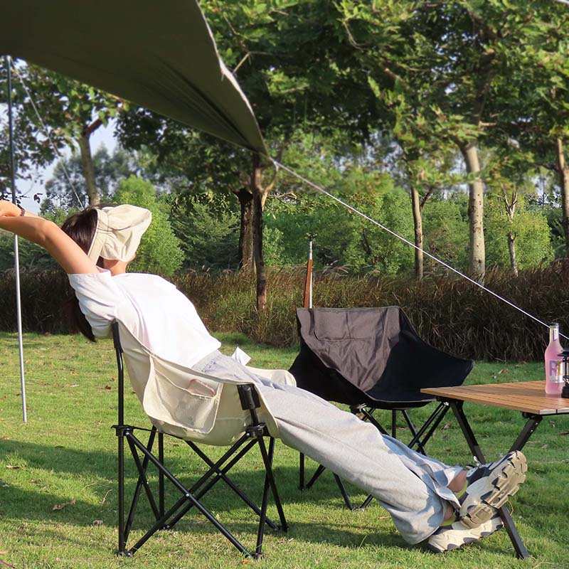 户外折叠椅便携式靠背椅钓鱼凳子马扎导演椅躺椅露营野餐月亮椅子