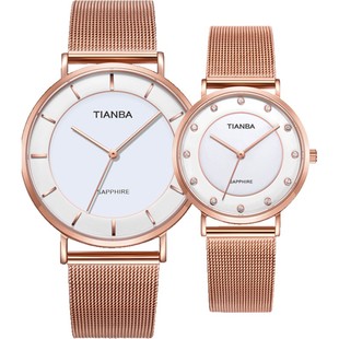 天霸光能太阳能超薄石英手表防水情侣表DW韩版手表男女手表9006