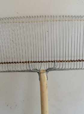 搂花生防绣钢耙子搂核桃搂杏核楼树叶草坪密齿宽齿订做密齿耙子