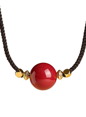 【本命年护身】纯阳朱砂转运吊坠