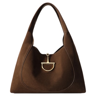 CASSILE卡思乐麂皮绒面手提包2025秋冬新款小众高级感手拎通勤包