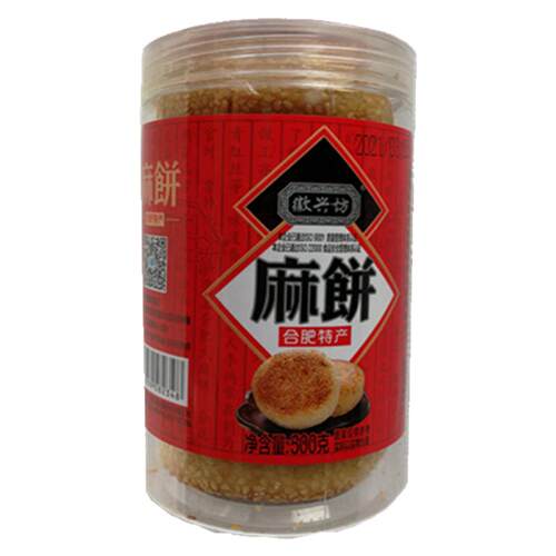 徽兴坊传统麻饼500gX4罐安徽合肥特产微微食品老味道中秋月饼糕点