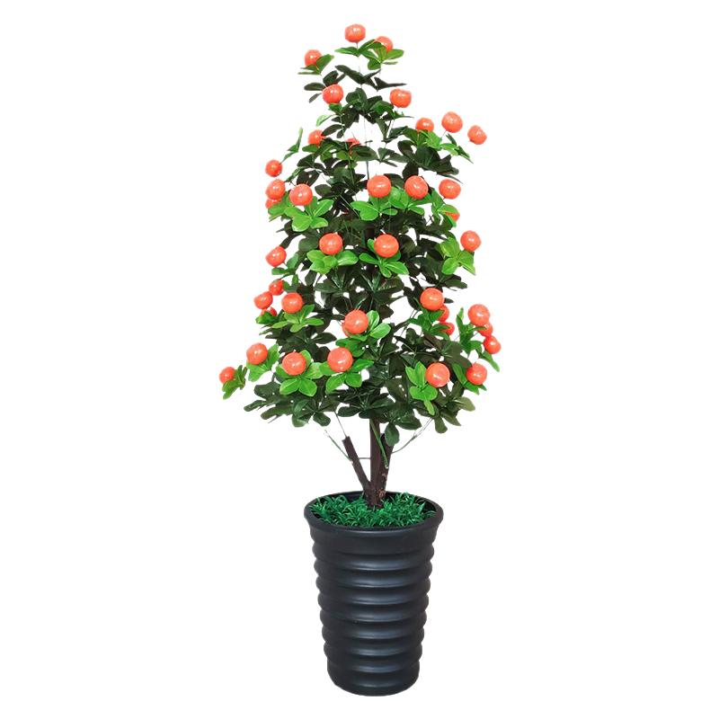 仿真绿植发财树假植物室内大型盆栽招财树办公室酒店装饰塑料盆景