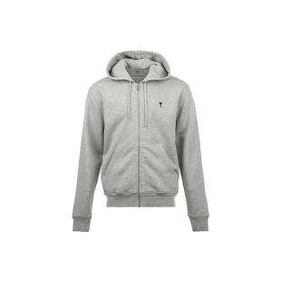 【自营】AMI男士FW25爱心徽标刺绣连帽拉链卫衣开衫春秋季外套