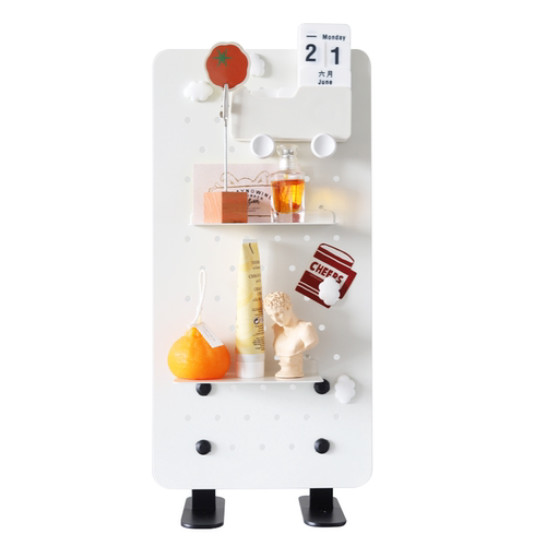 dodo洞洞板层架台面放置物架免打孔装饰板办公桌收纳创意简约原创