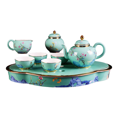 茶具套装高档轻奢骨瓷客厅茶具