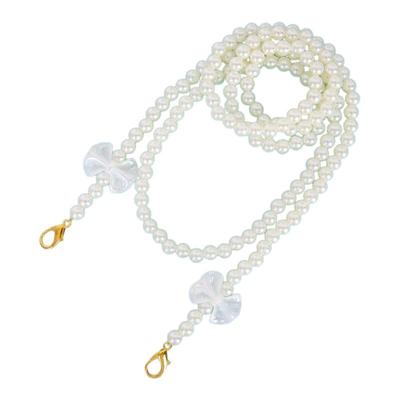 斜挎手机挂绳珍珠链可背挂脖链条包包精致创意手工串珠防丢背带绳