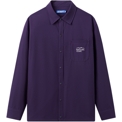 小帆船休闲宽松长袖衬衫