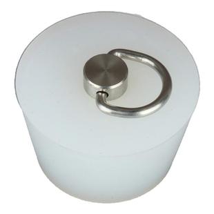 D型不锈钢环硅胶塞子下水道口防臭堵孔器地漏水池浴缸盆密封堵头