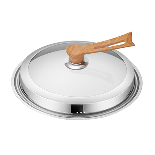 可立式加高钢化玻璃盖不锈钢锅盖家用耐高温透明蒸锅铁锅炒锅盖子