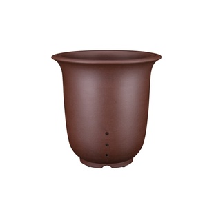 重磅推荐泥料优秀高档精品带侧孔宜兴原矿李记紫砂蕙兰春剑兰花盆