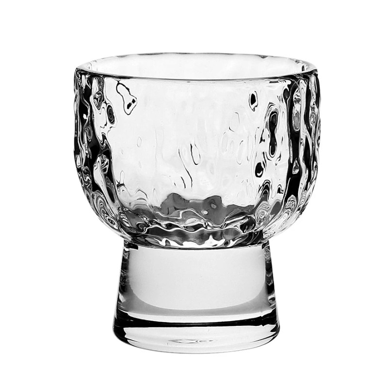 云绘初品玻璃山脉高脚白酒杯