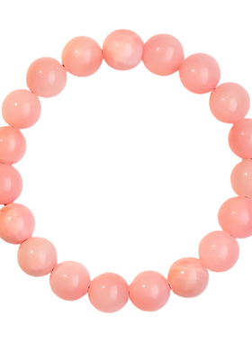 雪粉波斯玉手串温柔显白本命年