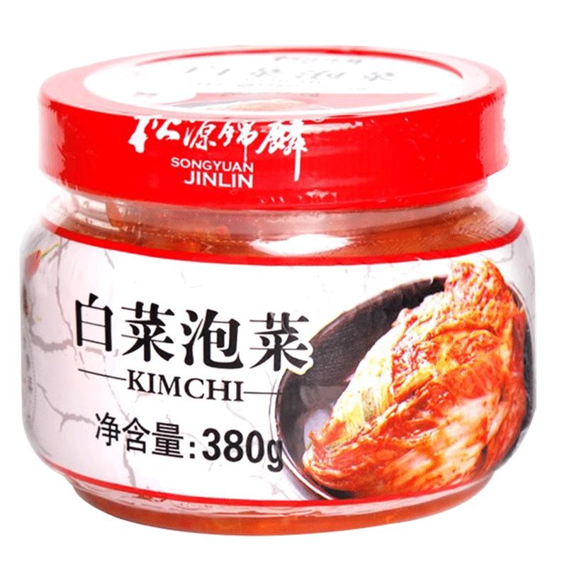 松源锦麟腌辣白菜金刚山味正宗朝鲜韩国开味胃下饭菜孕妇罐装泡菜
