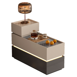 沙发边柜侧柜客厅家用2026新款边几轻奢高级感实木岩板茶几小桌子