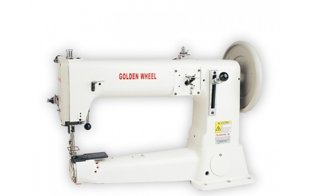 台湾金轮CS-441 單針總合送筒型車 (極厚物料之車縫)能车缝：轨道