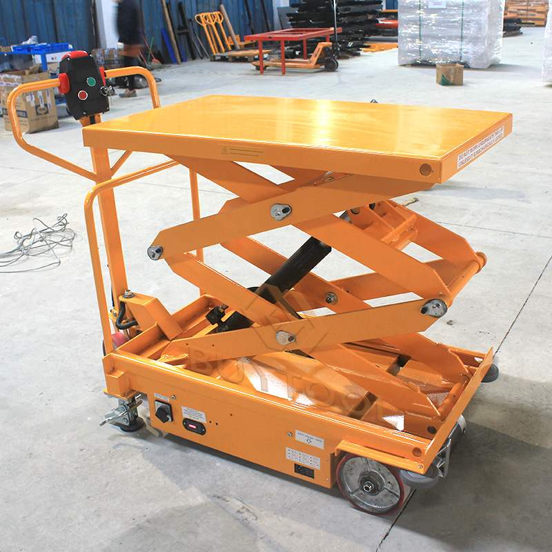 Buytool厂家直销全电动液压升降平台自行走剪式平台车卸货升降台