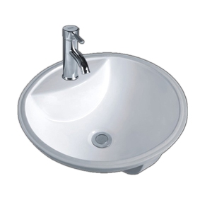 康澳洁具 陶瓷台下盆 洗脸洗手盆 纯圆台盆40*40cm宽 小尺寸