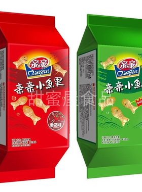 亲亲小鱼果和风海苔味番茄味薯片