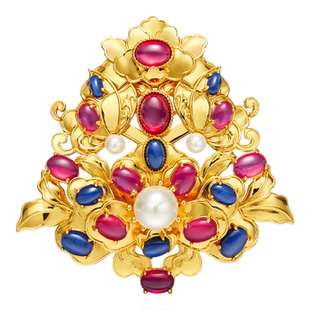 吾往传承分心明制汉服头饰国风发饰可拆分项链耳钉胸针明华堂联名