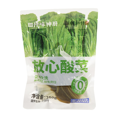 仟味神厨放心酸菜0添加防腐剂