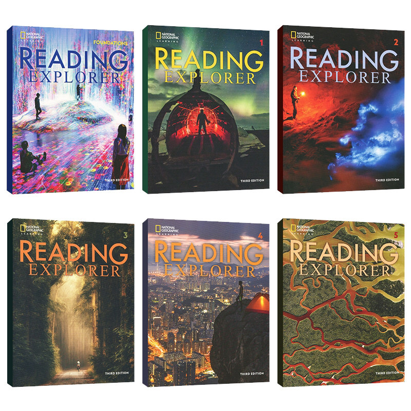 原版进口reading explorer 第三版F1 2 3 4 5级美国国家地理NGL中小学re英语阅读教材学生书在线