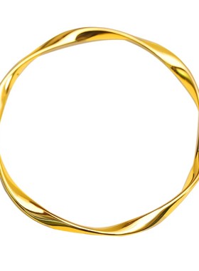 米勒珠宝女士5D黄金手镯莫比乌斯