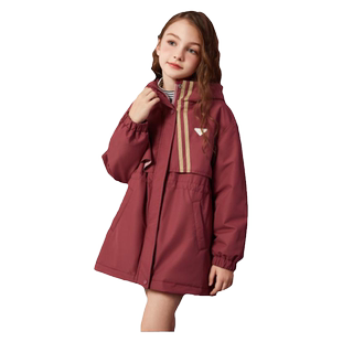 ask女童棉服2026冬季儿童夹棉保暖登山服软壳服棉衣青少年