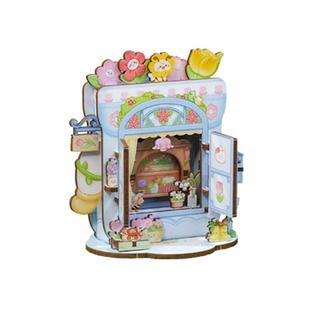 CuteBee匣语街角diy小屋迷你小房子积木拼图创意微缩模型毕业礼物