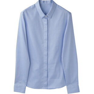 宿·色白衬衫女长袖春装新款职业工装韩版白领工作服职场穿搭衬衣