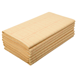 皖香毛边纸回米格书法专用纸毛笔字纸半生半熟加厚元书纸练字纸书法练习纸初学者9cm12格28格