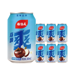 杨协成马蹄爽经典装0脂马蹄汁健康植物果汁饮料300ml*6罐尝鲜装