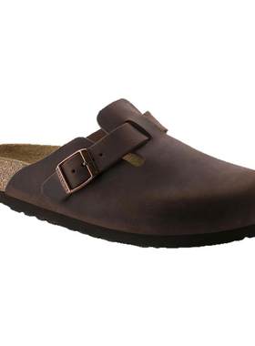 BIRKENSTOCK勃肯涂油皮包头拖鞋
