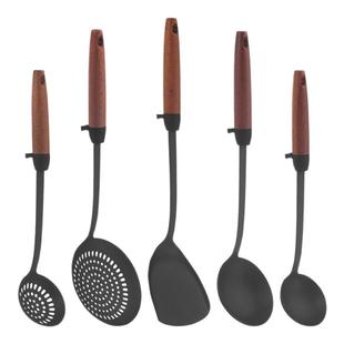 精铁锅铲家用炒菜铲子厨具实木柄炒菜勺子漏勺套装汤勺壳炒菜铲勺