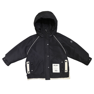 啦芙莱童装2024冬新品90白鸭绒派克羽绒服男女儿童保暖外套潮2686