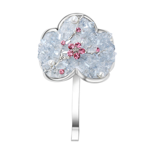 奇美拉新款高级感女头发马尾扣新中式花朵发夹国风头饰古风发饰