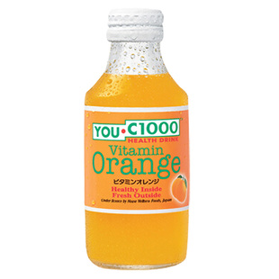 印尼进口YOU C1000维他命柠檬味橙味碳酸饮料网红汽水140ml*30瓶