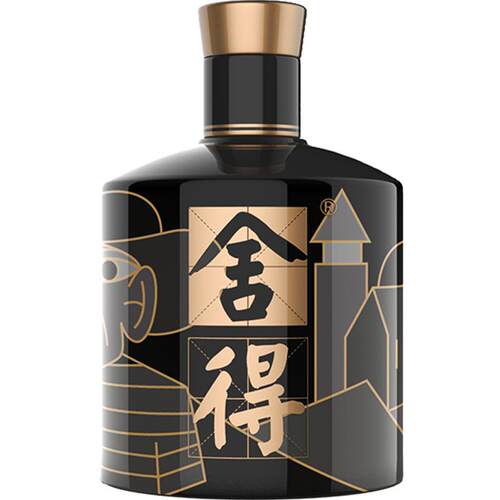 舍得沱牌酒52度艺术舍得酒致敬大师款黑色款100ml*1瓶浓香型白酒