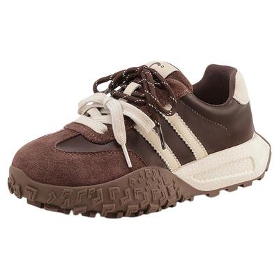 配色春季深口鞋千百度时尚厚底