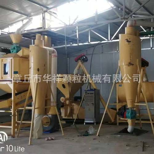 时产1吨猪鸡鸭鹅饲料制作线 鱼鸽子饲料颗粒机成套机组